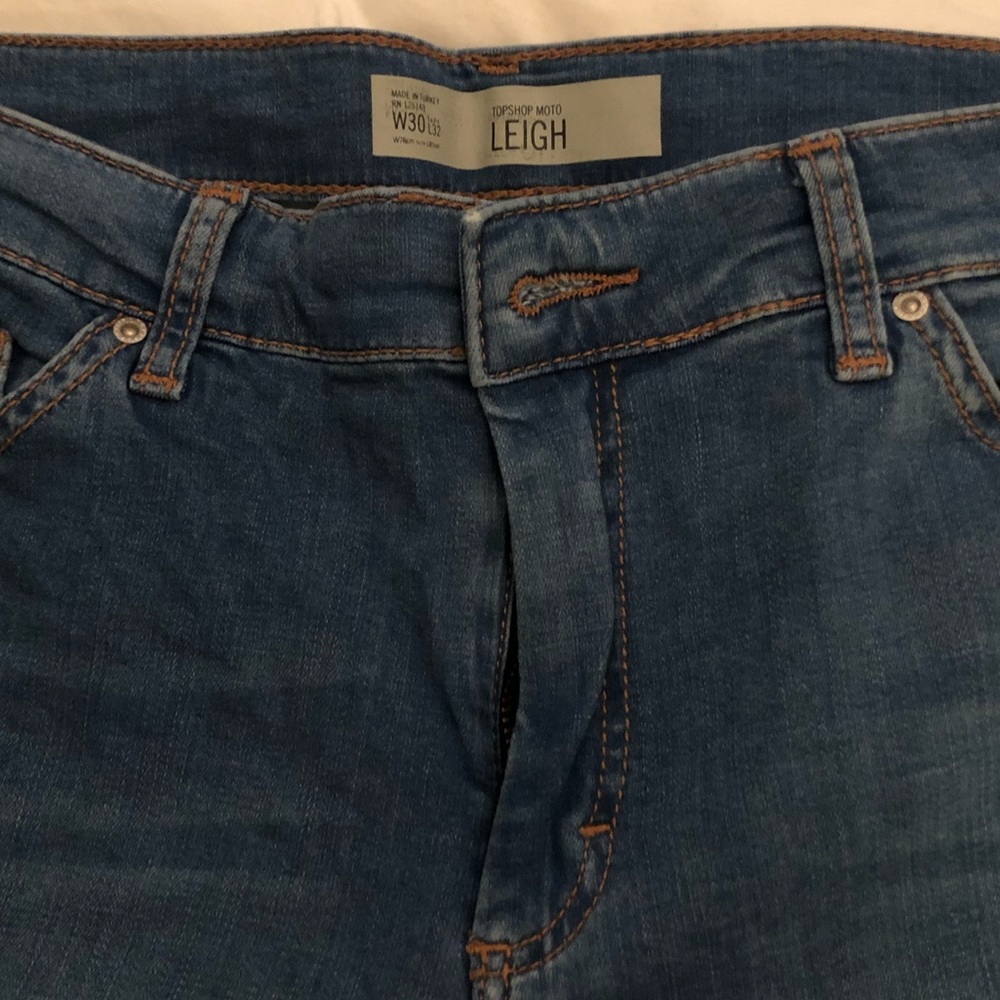 Topshop moto Leigh skinny jeans with holes - Picture 4 of 5